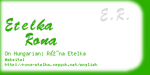 etelka rona business card